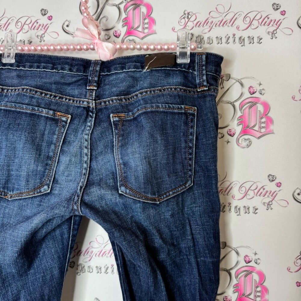 Banana Republic pants skinny Jeans Classic Style denim dark wash - Picture 3 of 8